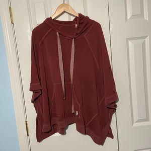 Free People lightweight hoodie short sleeves